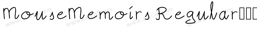 MouseMemoirs Regular字体转换